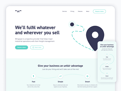 Wingspan Features Section dailydesign figma interface mobile ui ui design web website