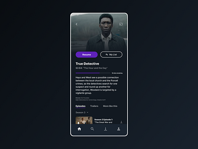 Video Streaming App Mobile Interface