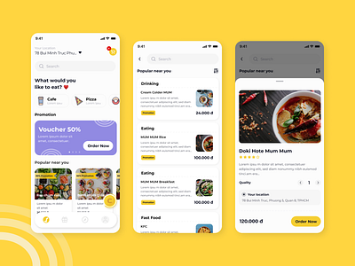 Food Delivery App 😝 by Huy Pham on Dribbble