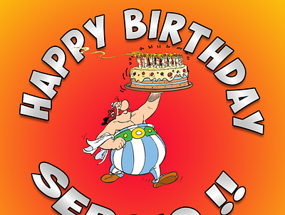 OBELIX BIRTHDAY bd birthday obélix uderzo