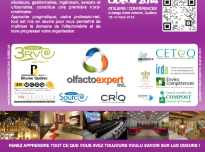 Brochure ODEUR 2014 Séminaire olfactif add conferences exhibition odor promotion purchase order seminar