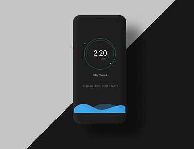 Countdown screen animation app branding countdown dark mode dark ui design figma figmadesign flat ui ux