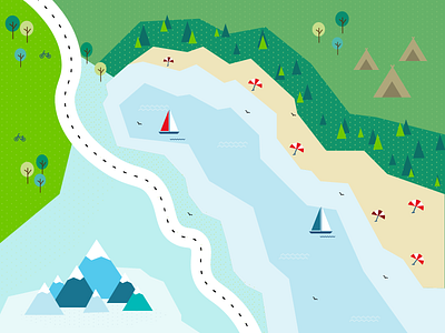 Dribbble Weekly Warm-up - Design a Map