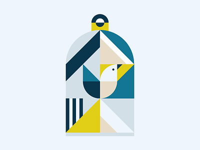 Bird bird geometric illustraion illustrator
