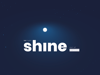 Shine challenge design dribbbleweeklywarmup illustraion illustrator light shine
