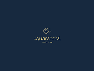 Square Hotel challenge design dribbbleweeklywarmup geometric hotel logo
