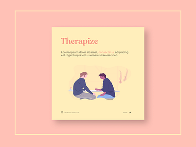 Social Media Post Design - Therpaize, An imaginary organization.