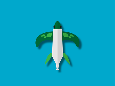 Flat Turtle design flat icon illustration illustrator logo minimal vector web