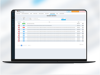 Incident Data Grid design typography ui ux web design