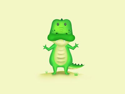 Aligator adobe photoshop aligator character characterdesign crocodile digital painting digitalart illustration illustration art wild