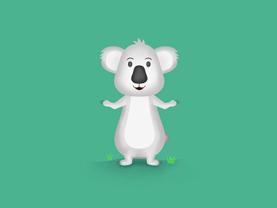 Koala adobe photoshop animal character characterdesign cute cute animal cute art design digital painting digitalart illustration illustration art koala