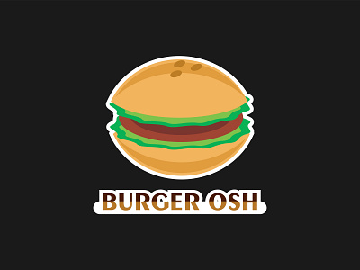Burger branding design food illustration logo logodesign logomaker ui ux vector