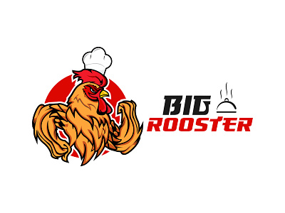 Big Rooster branding design foodlogo illustration logo logodesign logomaker rooster ui ux vector