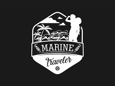 Marine Traveler branding design illustration illustrator logo logodesign logomaker tshirtdesign tshirtlogo ui ux vector