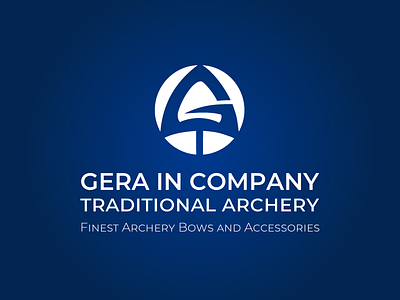 Gera Company logo. Traditional archery. 2012 year archery arrow arrow logo berezhnytskyi bows design geracompany identity logo logo 2012 logo design ukraine wind winddesignua