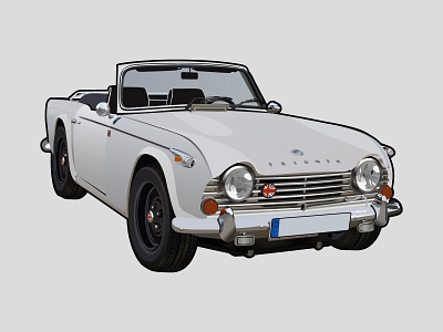 Triumph TR4 Illustration