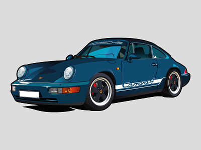 Porsche 911 Carrera 4 Illustration