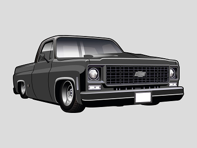 Chevrolet Square Body Pickup Illustration adobe illustrator automotive car illustration cars illustration vector vector art vector artwork vector illustration vector illustrator