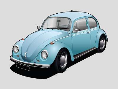 Volkswagen Beetle Illustration adobe illustrator automotive car illustration cars illustration vector vector art vector artwork vector illustration vector illustrator