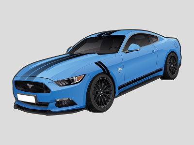 Ford Mustang Illustration