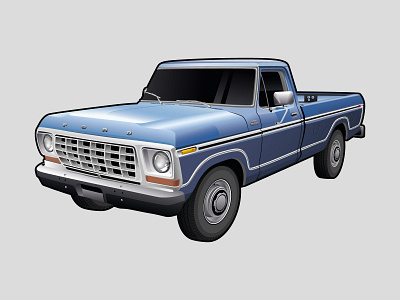 Ford Pickup Illustration