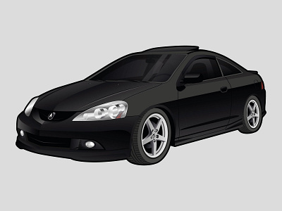 Acura/Honda Integra Illustration adobe illustrator automotive car illustration cars illustration vector vector art vector artwork vector illustration vector illustrator