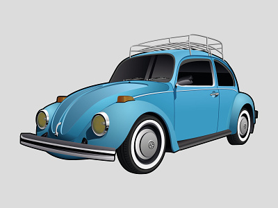 Volkswagen Beetle Illustration adobe illustrator automotive car illustration cars illustration vector vector art vector artwork vector illustration vector illustrator