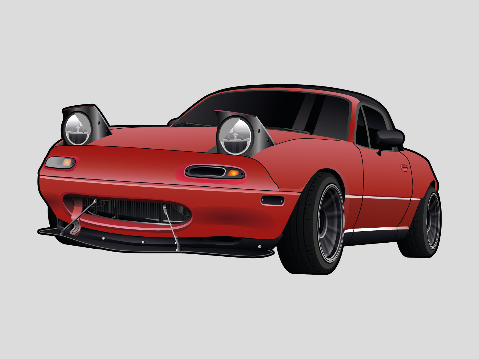 Mazda Mx5 Illustration By Forged Rides On Dribbble