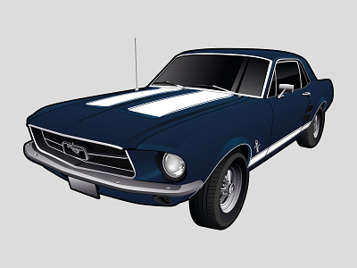 Ford Mustang Illustration