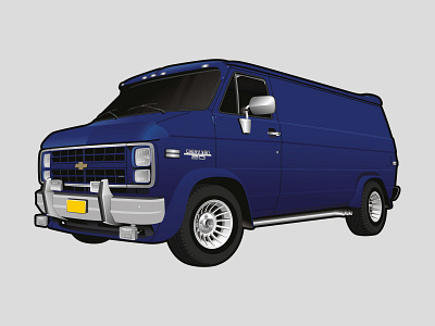 Chevy Van Illustration