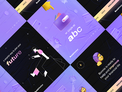 BoldWallet － A smarter way to plan your future 3d app branding mobile ui ux wallet wallet app