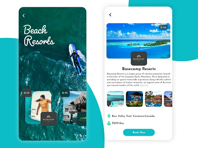 beach resorts app beach branding design hotel app hotel booking hotel branding minimal resort resorts room booking ui web