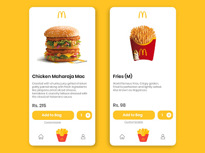 mc donalds app burger design food and drink food app foodie fries mcdonald mcdonalds minimal restaurant restaurant app restaurant branding restaurants web website