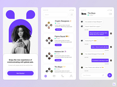 Global Community Chat by Viswanath Sarey on Dribbble