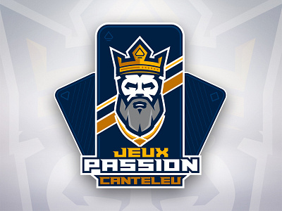 Jeux Passion Canteleu branding card club esport identity logo poker sport team