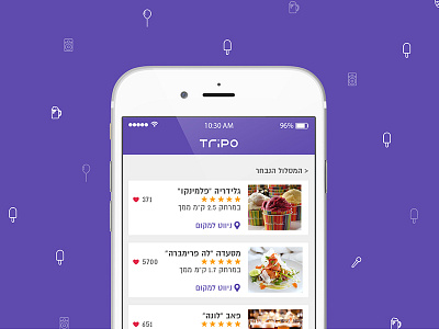 Tripo App mobile ui ux