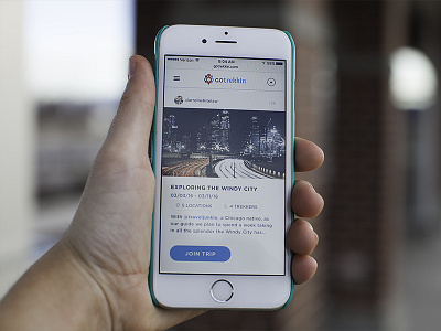 Trippin' iphone mobile travel trip ui ux