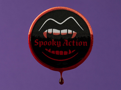 Spooky Action Patch patch patch design spooky teeth vampire