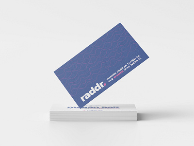 Raddr Cards A blue bold business card design business cards fishing gear graphic design marine outdoors pink water women