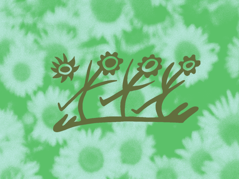 Flower shuffle Gif by Eliza Carver on Dribbble
