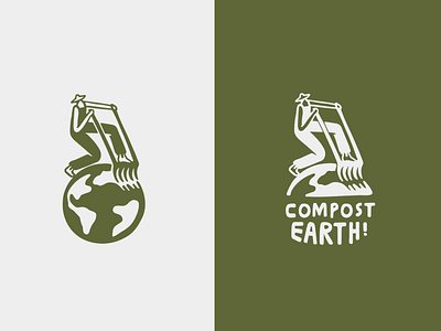 Compost Earth Logo branding business cards client design design graphic design illustration logo