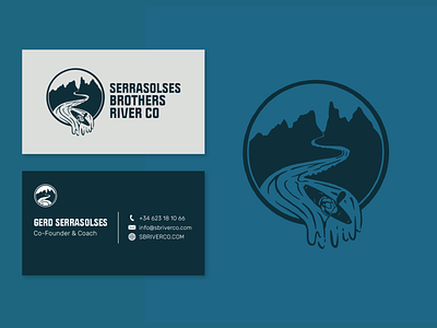 Serrasolses Brothers River Co Branding branding business cards client design design graphic design illustration logo vector