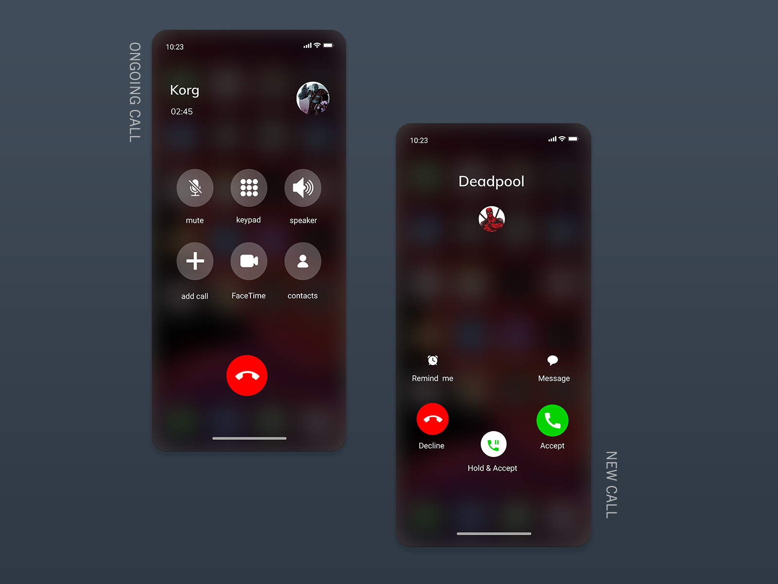 iOS call screen redesign by Vaishnavvi Viswanathan on Dribbble