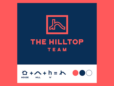 The Hilltop Team brand identity branding branding design concept icon icon design illustrator letter h letter h logo logo logo design logotype typography vector