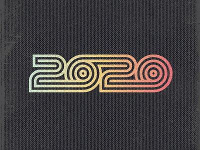 2020 Thing 2020 connected customtype gradient grunge illustration illustrator logo monoline numbers numerals photoshop texture type typogaphy typographic typography design vector vectorart