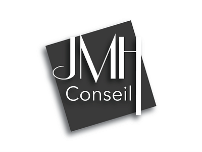 Logo Jmh Conseil black company logo simple