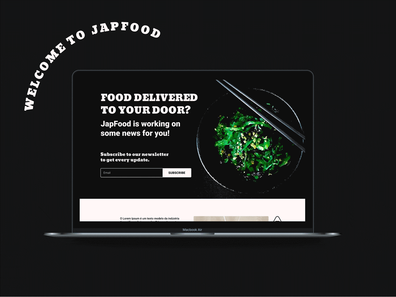 Japfood - Restaurant Website design food restaurant ui ux website