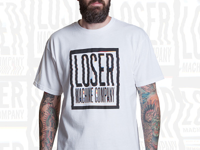 Loser Machine Company apparel custom design distorted type handtype lettering merch scanned type shirt type typography