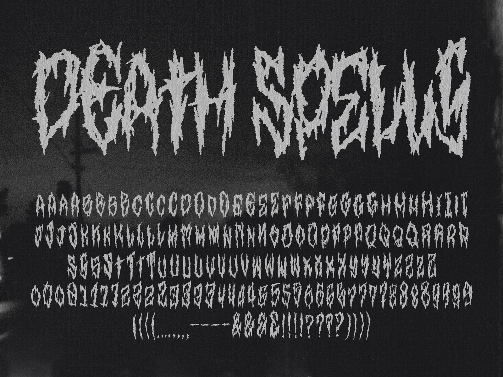 Death Spells Typeface by Chad Palmer on Dribbble