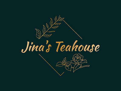 Jina Teahouse branding design logo